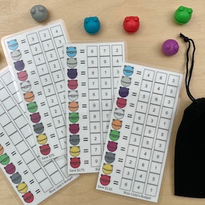 Blob Face Savings Challenge Game | A6 | Budgeting