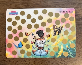 Love Yourself Mini Scratch Off Savings Challenge | Mystery Savings | Sophisticated & Spring Savings Challenge | A5