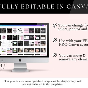 Black Friday Sale Canva Template Bundle, Black Friday Flyer, Black Friday Instagram Template, Edit In Canva, Social Media Flyears