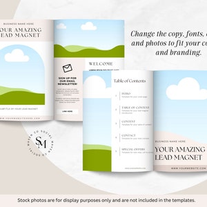 Lead Magnet Bundle, Edible in Canva, Canva Lead Magnet, Coach Lead Magnet Template, Opt In Template, Lead Magnet Canva Template Bundle