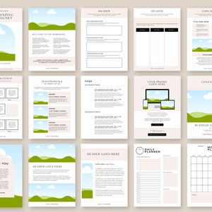 Lead Magnet Bundle, Edible in Canva, Canva Lead Magnet, Coach Lead Magnet Template, Opt In Template, Lead Magnet Canva Template Bundle