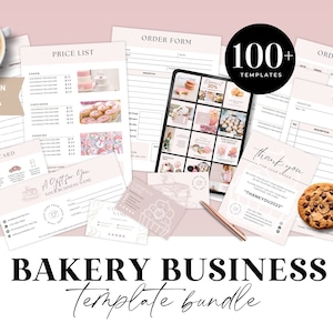 100+ Bakery Business Bundle, Baking Canva Templates, Bakery Order Forms, Cake Instagram Posts, Cake Pricelist, Bakery Branding Kit