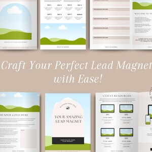 Lead Magnet Bundle, Edible in Canva, Canva Lead Magnet, Coach Lead Magnet Template, Opt In Template, Lead Magnet Canva Template Bundle