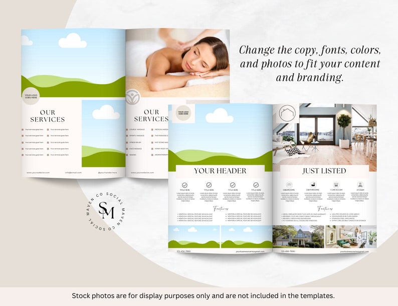 20 Business Flyer Templates, Premade Flyer Templates, Editable In Canva, Sales Flyers, Boutique Flyers, Women Business Flyer