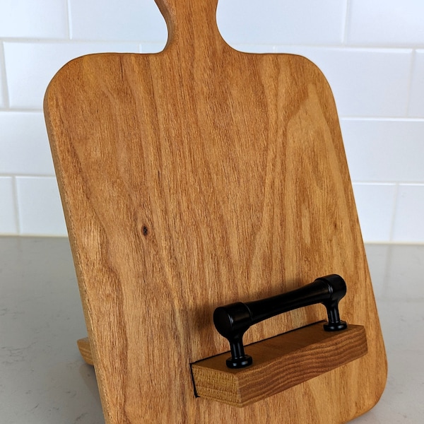 Hardwood Recipe Holder Stand (for cookbooks, pages, tablets)