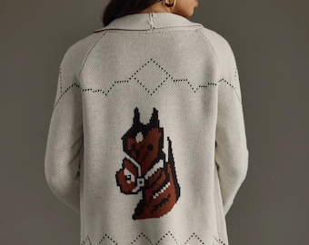 Horse Open Cardigan