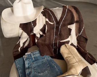 Knit Horse Cozy Cardigan