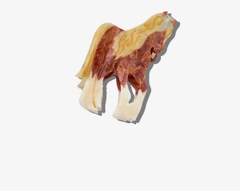 Hand Painted Horse Claw Clip