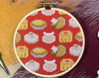 Dim Sum Sampler - Cross Stitch Pattern PDF