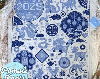 Year of the Needle: Chinese Zodiac Sampler Pattern PDF