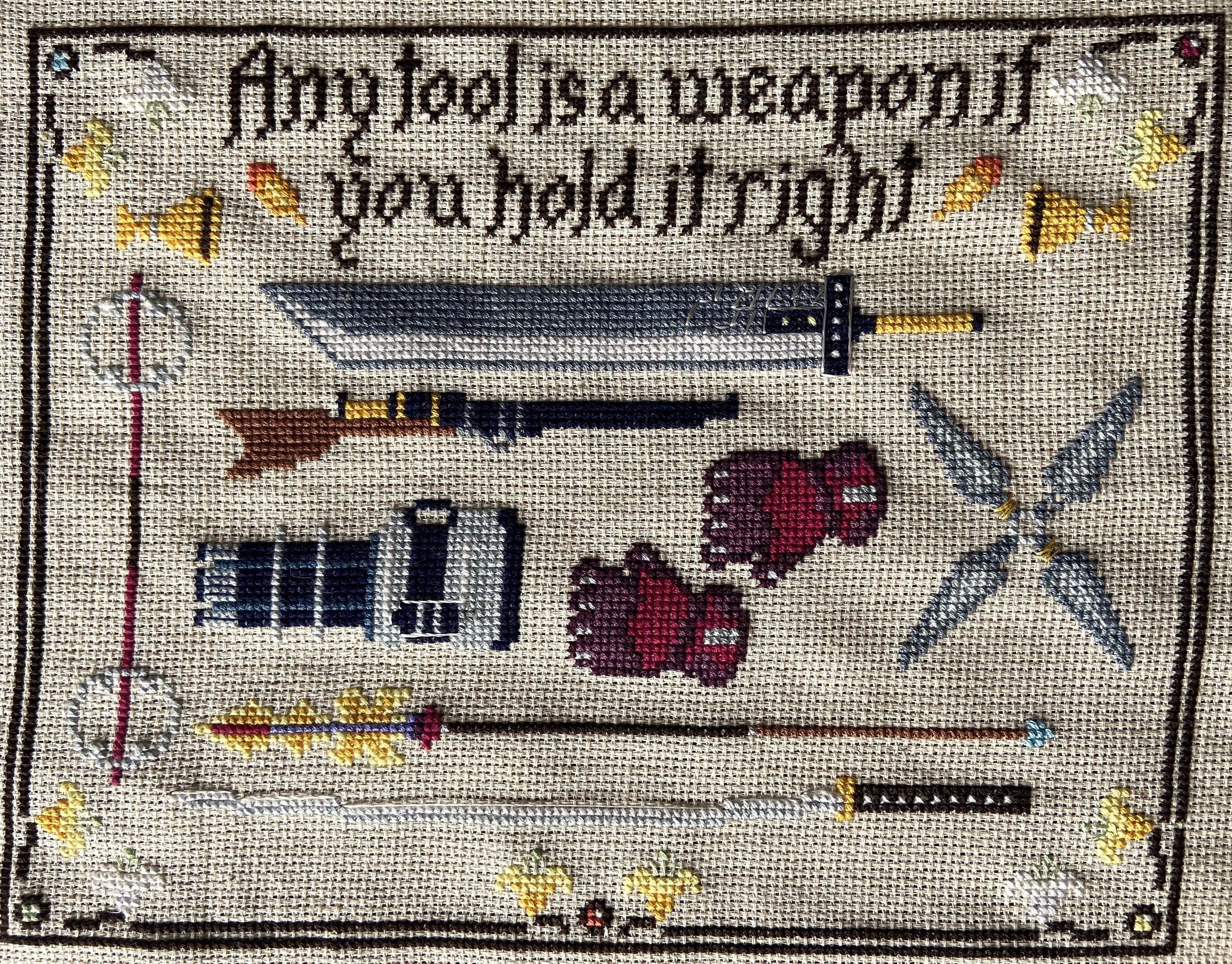 Final Fantasy VII Weapon Sampler - Cross Stitch Pattern PDF