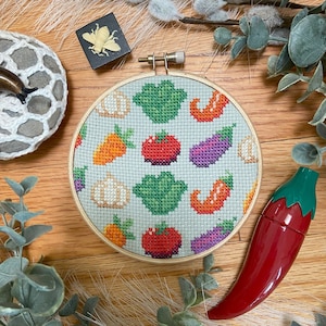 Veggie Sampler - Cross Stitch Pattern PDF