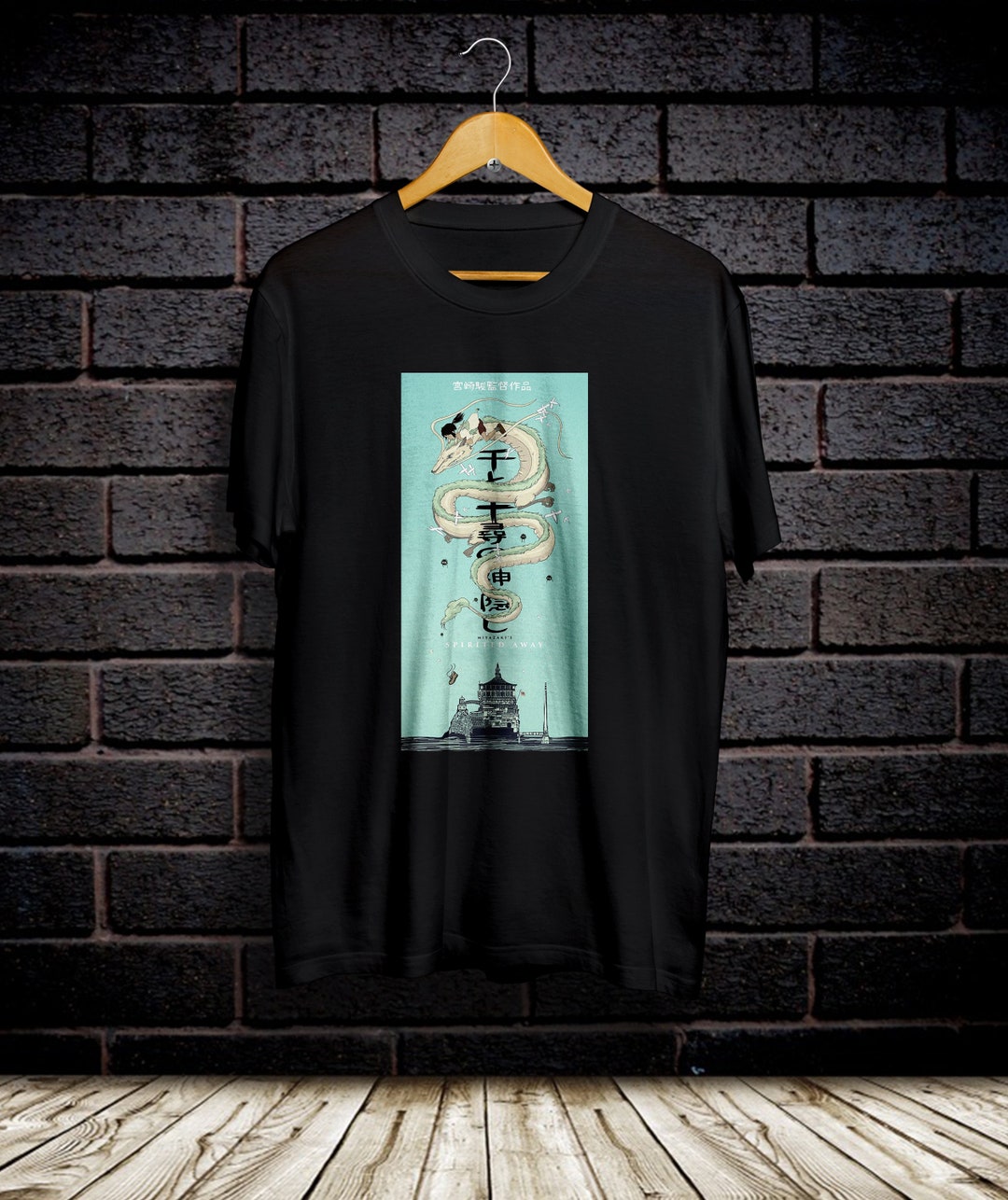 SPIRITED AWAY Spirited Away Character Print T-Shirt Men's XL unclear white type Vintage Second Hand