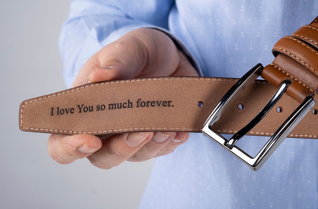 Custom Handmade Belt for Dads Anniversary Gift for Him Etsy