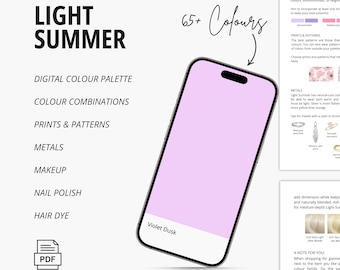 Light Summer Color Palette (12 Seasons), Colour Combinations, Prints & Patterns, Metals, Makeup, Nail Polish, and Hair Dye Recommendations