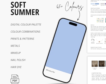 Soft Summer Color Palette (12 Seasons), Colour Combinations, Prints & Patterns, Metals, Makeup, Nail Polish, and Hair Dye Recommendations