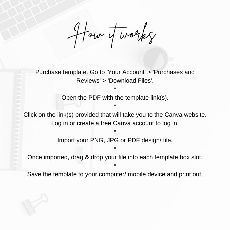 3x5 Index Card Template, PDF, PNG & JPG, Editable in Canva, Digital