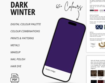 Dark Winter Color Palette (12 Seasons), Colour Combinations, Prints & Patterns, Metals, Makeup, Nail Polish, and Hair Dye Recommendations