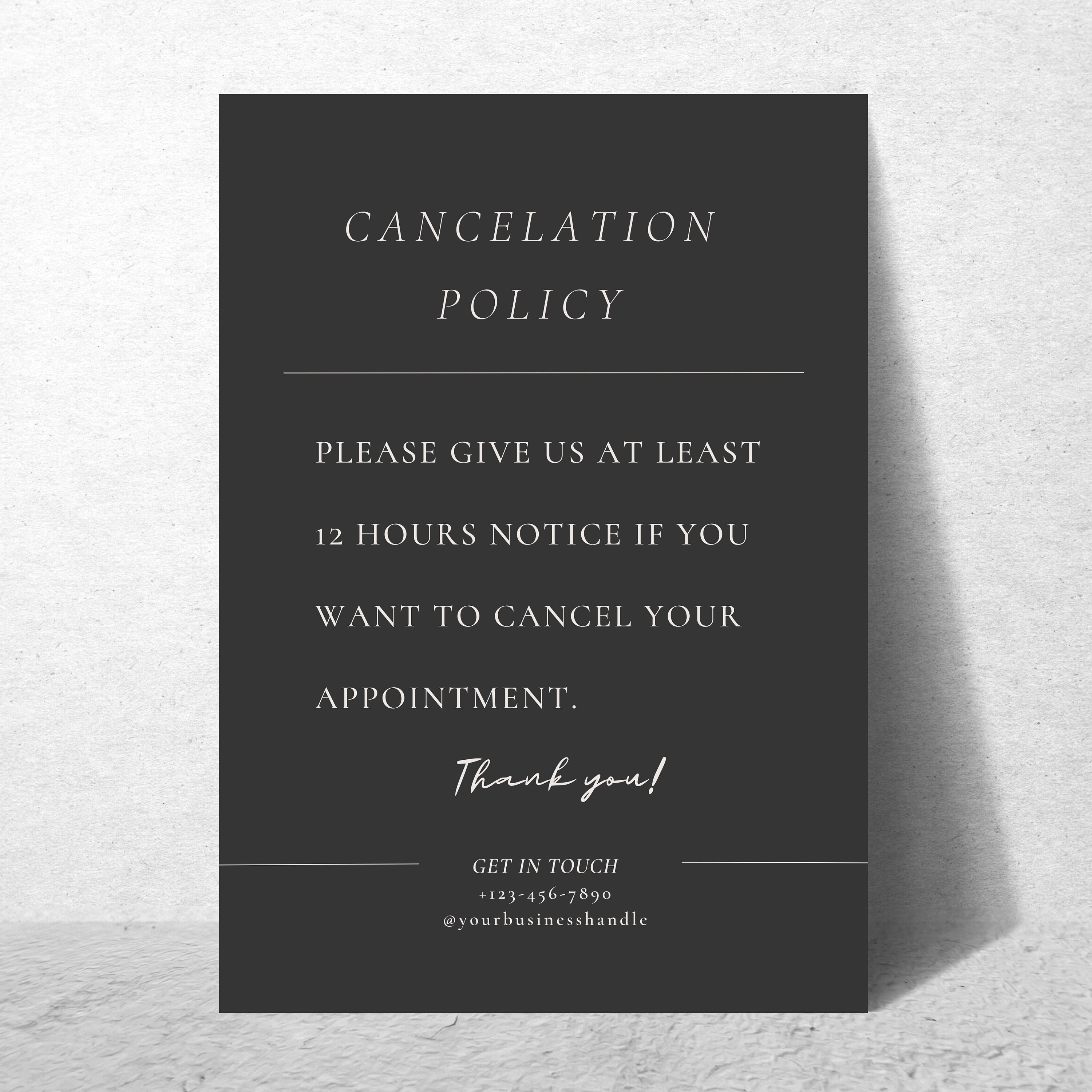 Cancelation Policy Template Business Cancelation Policy Fully Cancelation Policy Template Business Cancelation Policy Fully