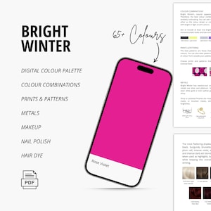 Bright Winter Color Palette (12 Seasons), Colour Combinations, Prints & Patterns, Metals, Makeup, Nail Polish, and Hair Dye Recommendations