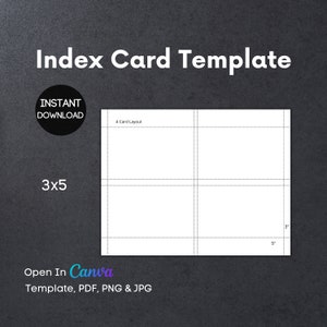 Index Card Divider Sets / 3x 5 Index Card Dividers / Vintage