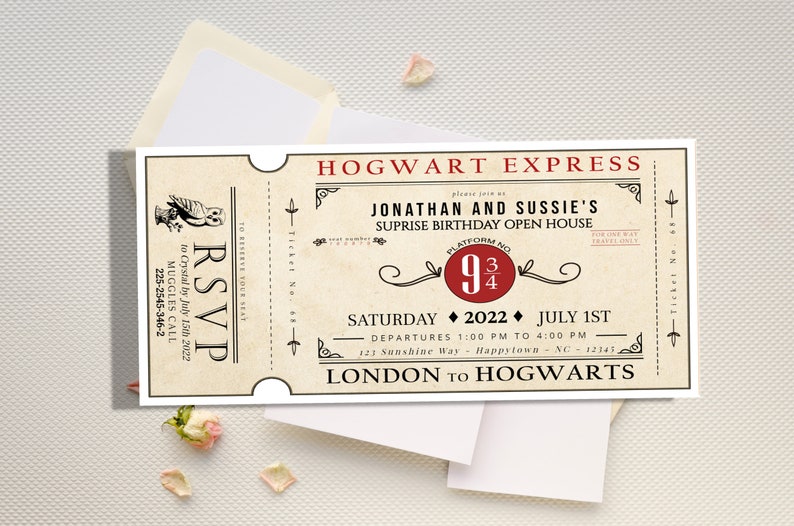 Editable Wizard Invitation Online Editor Printable Etsy