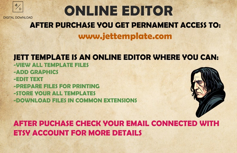 Editable Wizard Invitation Online Editor Printable Etsy