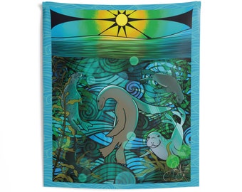 Sea Lion Sonata Indoor Wall Tapestries