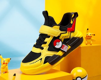 Pokemon Pikachu Kinderen Cartoon Sport Schoenen Mode Anime Jongen Meisje Sneakers Student Casualrunning Schoen Ademend Lichtgewicht