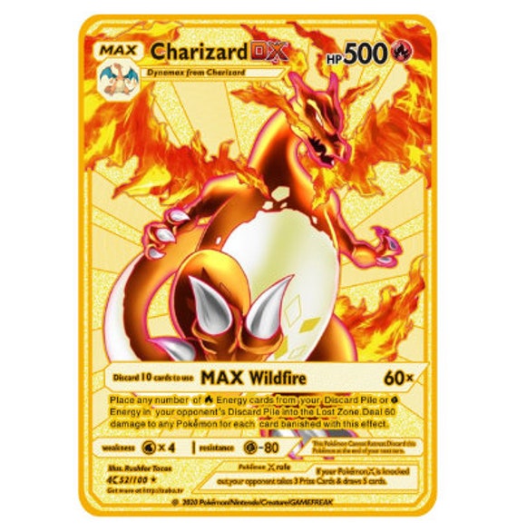 Trek Voorlopige Kosten Gouden Arceus Vmax Pokemon Metalen Kaarten / Gold Metal - Etsy