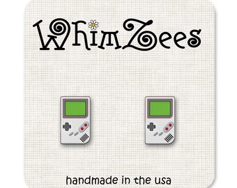 Video Game Earrings, Retro Video Game Earrings, Retro Handheld Video Game Earrings, Gamer Gift,  Earrings, Girl Gamer Earrings Geek W266