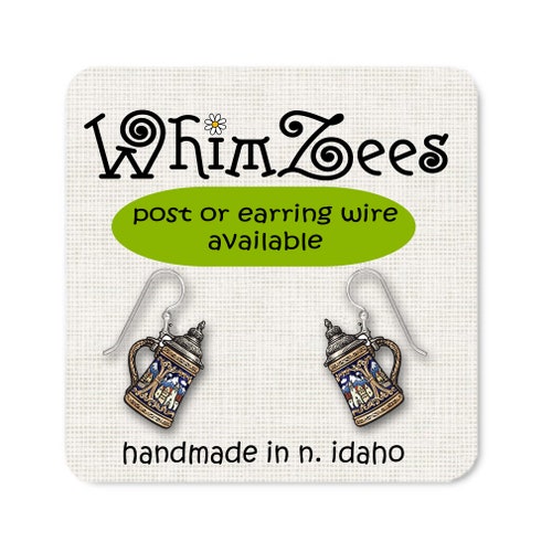 Pendientes de jarra de cerveza / Pendientes de jarra de cerveza / Oktoberfest / Pendientes de jarra de cerveza colgantes / Jarra de cerveza colorida / Jarra de cerveza W197