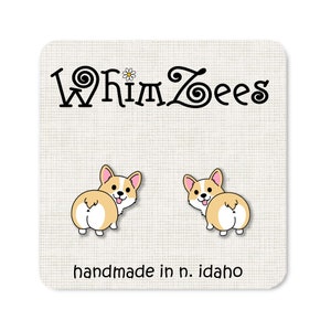 Corgi Butt Earrings Corgi Butt Posts Corgi Butts Corgi Earrings Cute Corgis Corgi Lovers Gift Ideas Little Corgi Earrings Corgi Studs W20