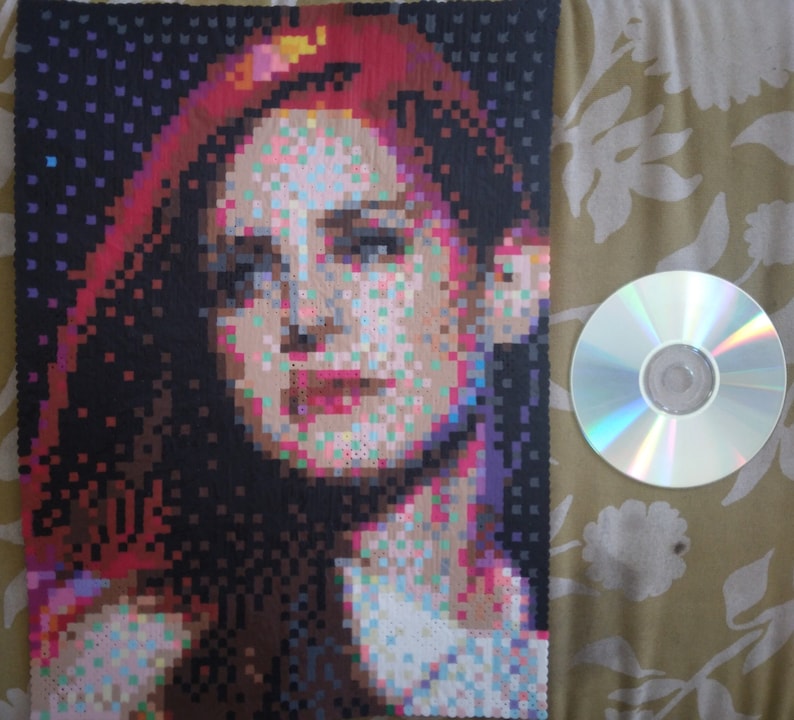Lana Del Rey Perler Bead Art Portrait Etsy