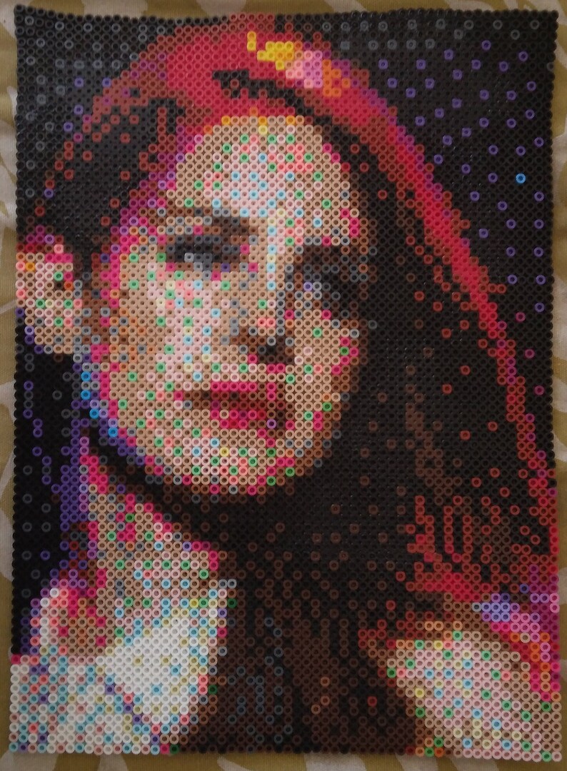 Lana Del Rey Perler Bead Art Portrait Etsy