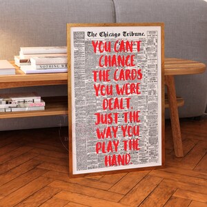 Trendy Retro Newspaper Digital Prints, Preppy Red Bar Cart Wall Art, Typography Printable Poster, Manifestation Decor, College Apartment