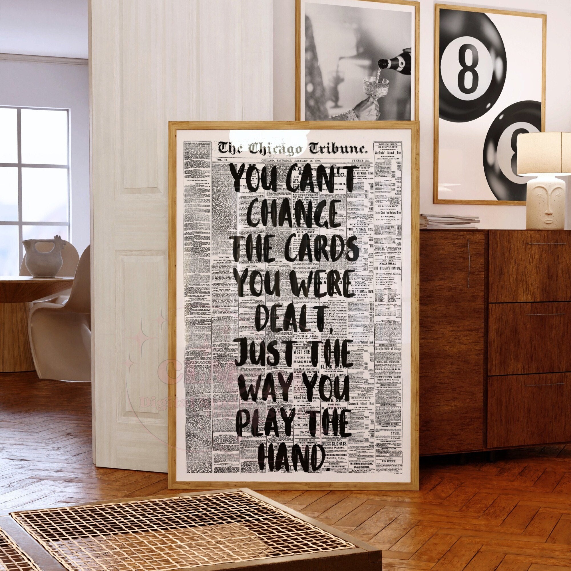 You Cant Change the Cards You Were Dealt Just the Way You Play the Hand