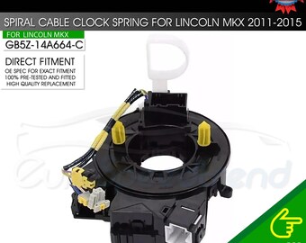 Ressort de câble spiralé pour horloge compatible avec Lincoln MKX 2011-2015, MKT 2013-2017 et MKS 2013-2014