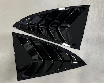 Couvre-obturateurs de lunette latérale arrière noir brillant pour Tesla modèle 3 2017-2023