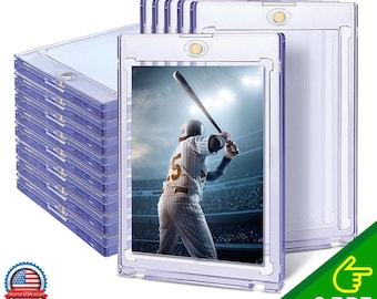 Magnetic Trading Card Holder for Baseball Cards 35PT Hard Case Protector UV