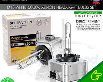 D1S D1C D1R Xenon Bulbs 6000K White Light HID Headlight 66140 66144 85410 85415