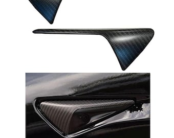 Tesla Model 3/Y/S/X Matte Carbon Fiber Side Camera Cover
