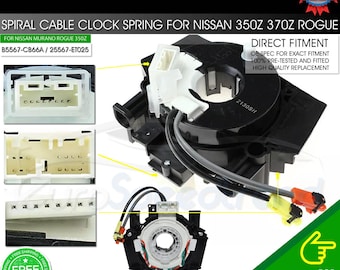 Clock Spring for 2003-2012 Nissan 350Z Versa Murano B5567-CB66A New Spiral Cable
