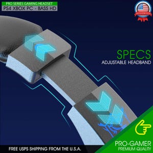 Gaming Headset w/ Mic for PS4 PS5 PC Laptop Xbox One Switch Surround Sound 3.5mm image 7
