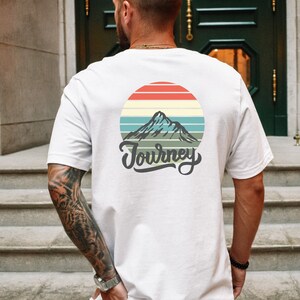 The Journey t-shirt, Camping t-shirt, compass tee, father&#39;s day tee, unsex camp shirt, love to camp  gift, love of travel, adventure shirt