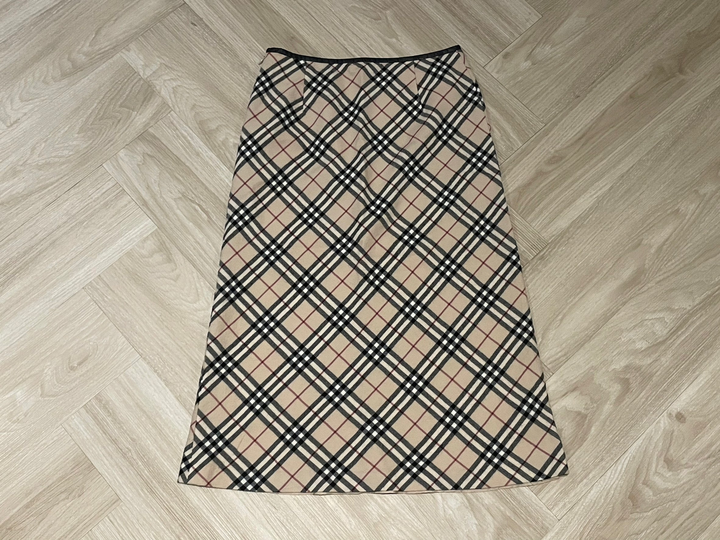Burberry skirt clearance etsy