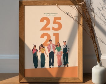 K-Drama Twenty Five Twenty One Print: Minimalist Illustration (Digital Download)