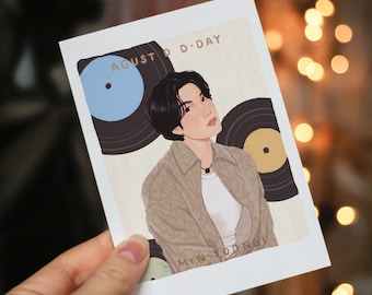 AGUST D D-Day Art Print, Bts Suga Sketch, Cute Kpop Room Decor, Printable Bts Wall Art, Digital Download