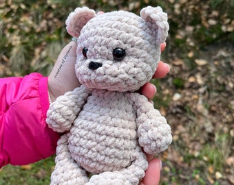 Ours en peluche au crochet pour enfants et adultes, peluche de fabrication ukrainienne, artisanat exclusif