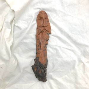 Folk art, wood spirit, wall hanging